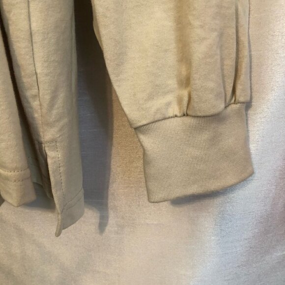 NWT Vintage Ash City Long Sleeve Polo Shirt CAW Logo Mens 2 Xlg Beige - Picture 7 of 10